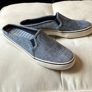 Keds Blue Loafers Slip-Ons with Elastic Panels